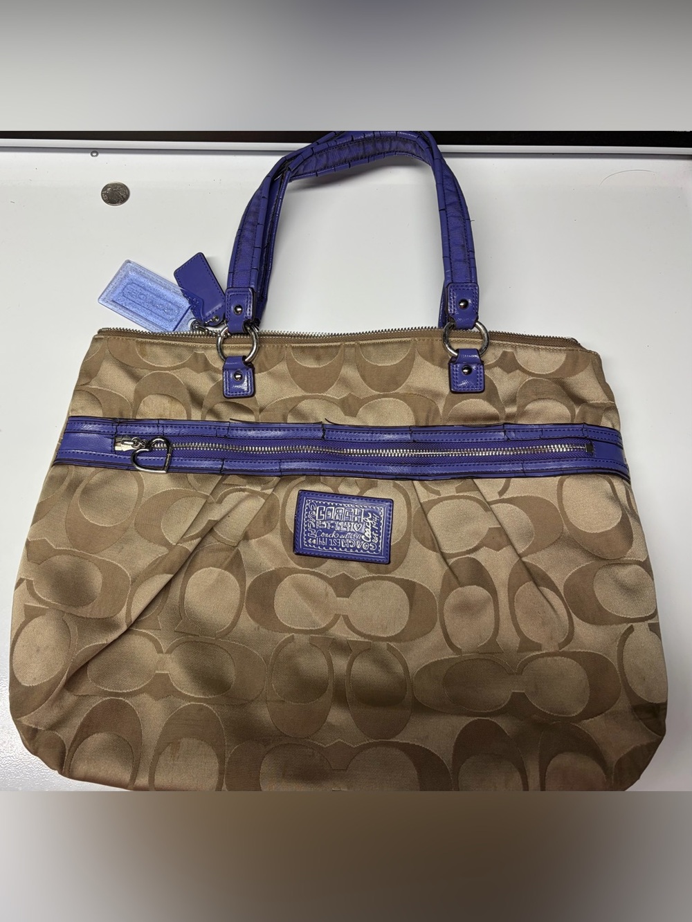 Coach Poppy Daisy Purple